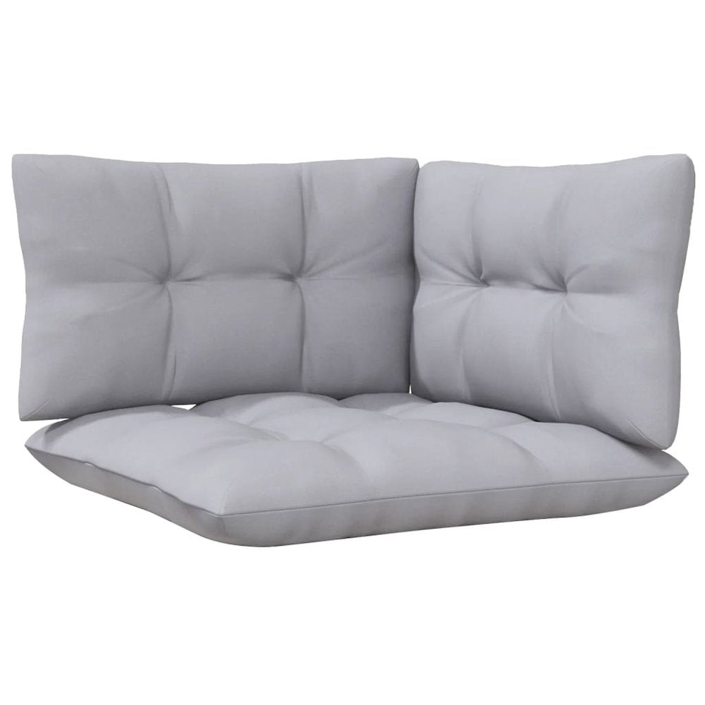 2-seater Garden Sofa Set of 2 Gray