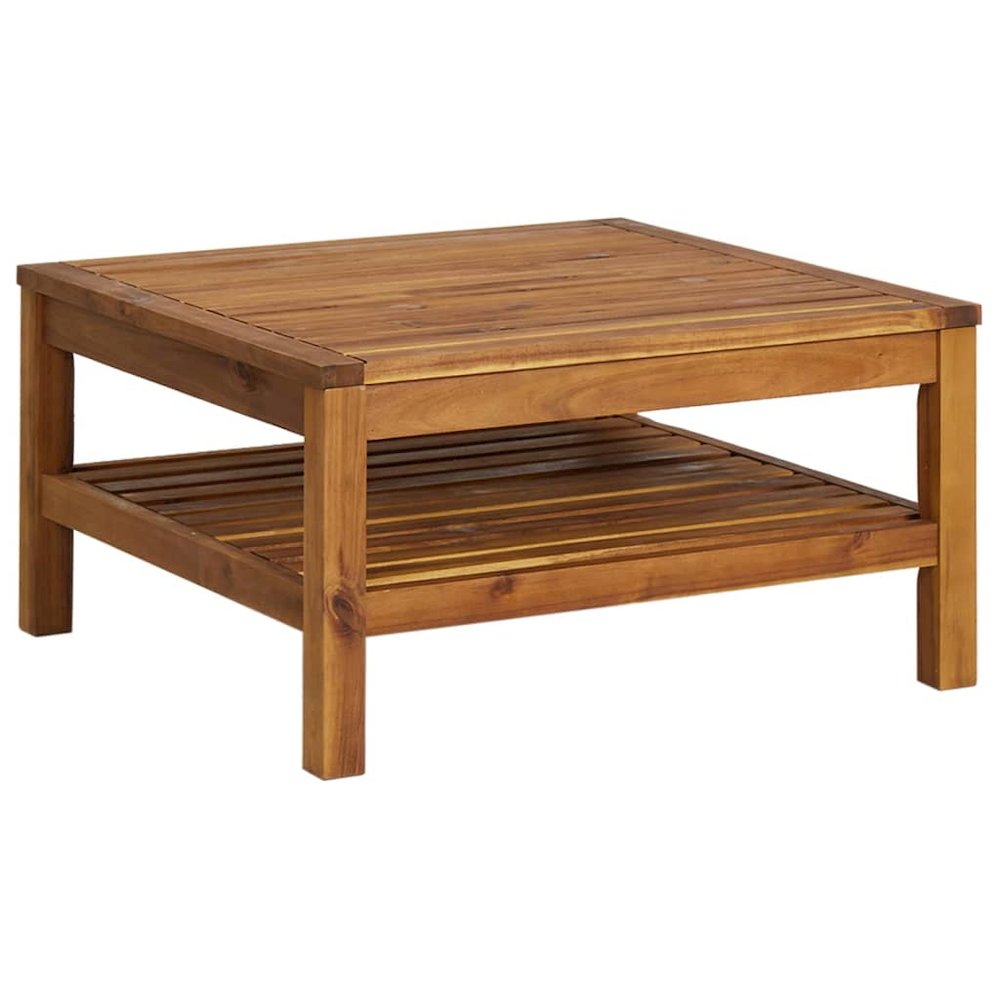 Garden Lounge Set Cream, Natural Wood