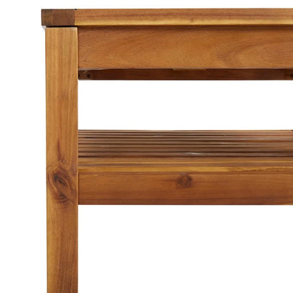 Garden Lounge Set Cream, Natural Wood