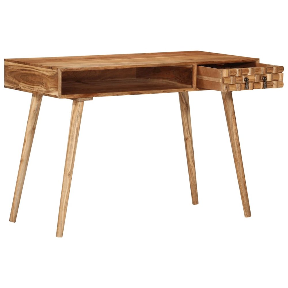 Writing Desk Natural Wood Solid Acacia wood Medium Writing Desk
