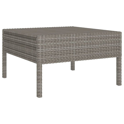Garden Lounge Set Grey PE rattan Large Modular