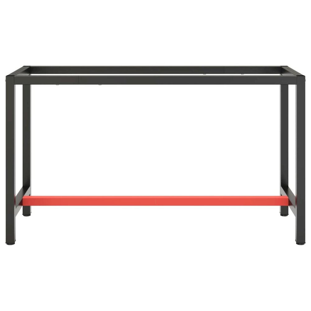 Work Bench Frame Matte Black Powder-coated Metal