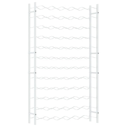 Wine Rack for 72 Bottles White Metal