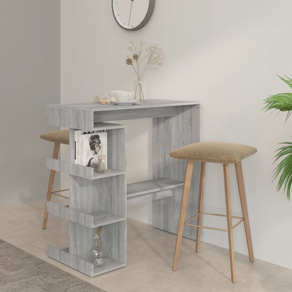 Bar Table Grey Sonoma Engineered wood 39.4 x 19.7 in Bar Table