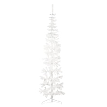 Artificial Half Christmas Tree White PVC 82.7 in Tall