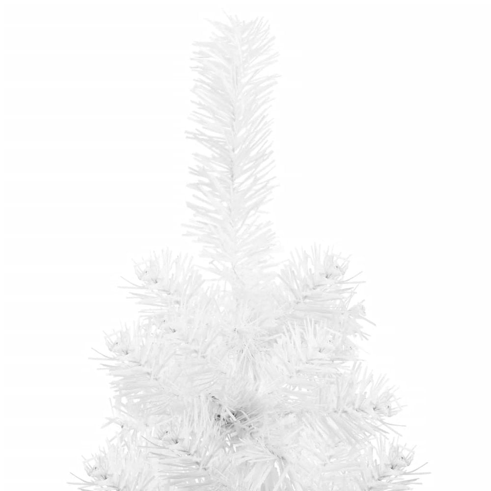 Artificial Half Christmas Tree White PVC 82.7 in Tall