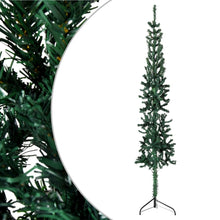 Artificial Half Christmas Tree Green PVC Slim Decorative Inlays