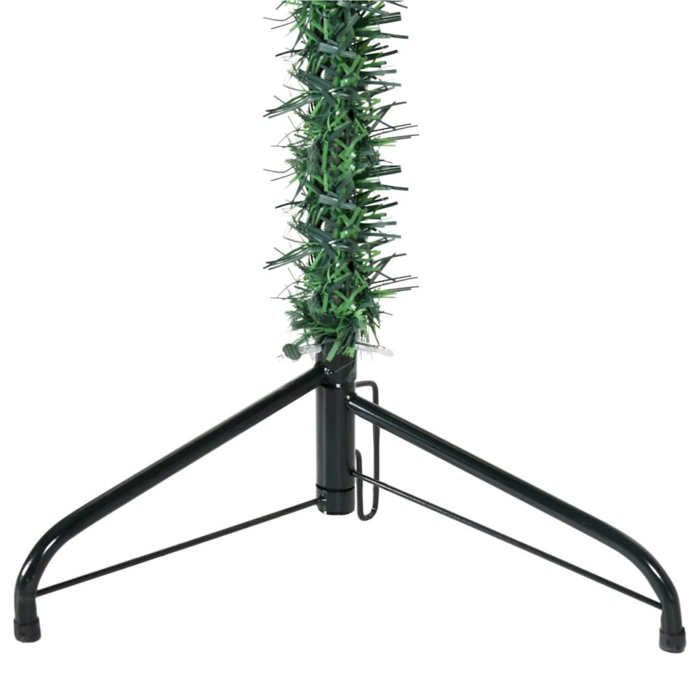Artificial Half Christmas Tree Green PVC Slim Decorative Inlays