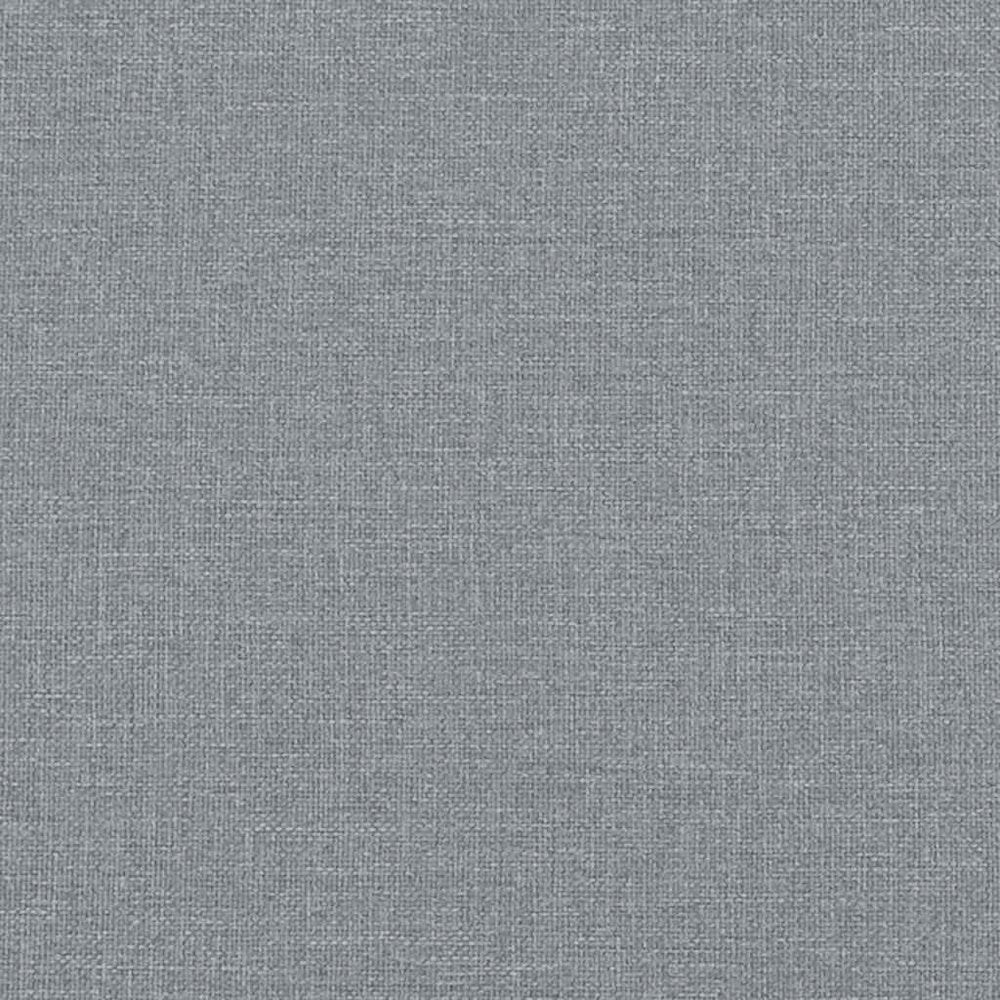 Bed Frame Light gray Polyester Queen Bed Frame Rectangular