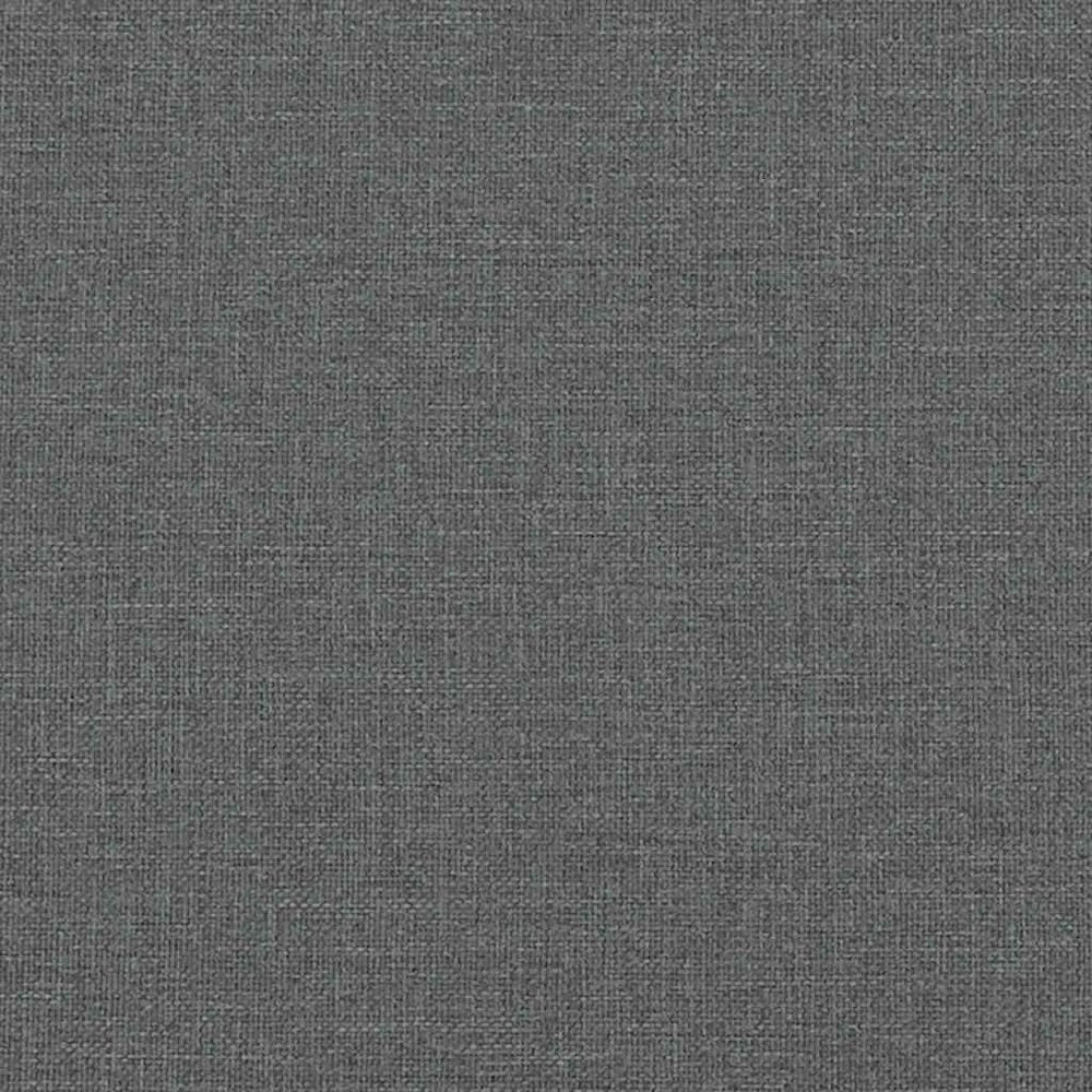 Bed Frame Dark Grey Fabric, plywood, engineered wood Queen