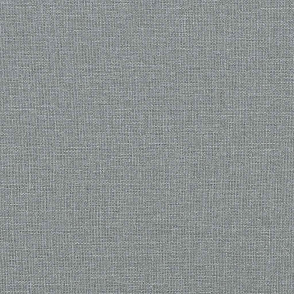 Bed Frame Light gray Polyester, Plywood, Engineered wood