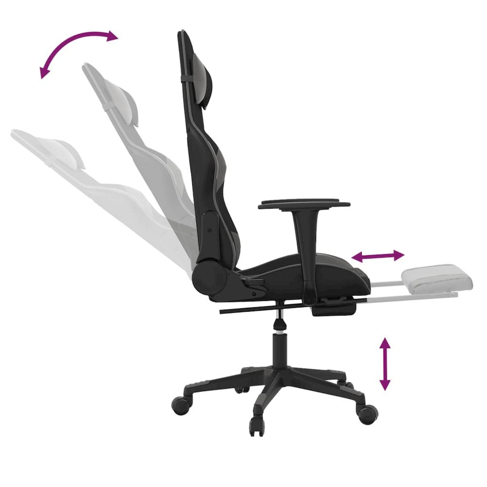 Gaming Chair Black and Grey