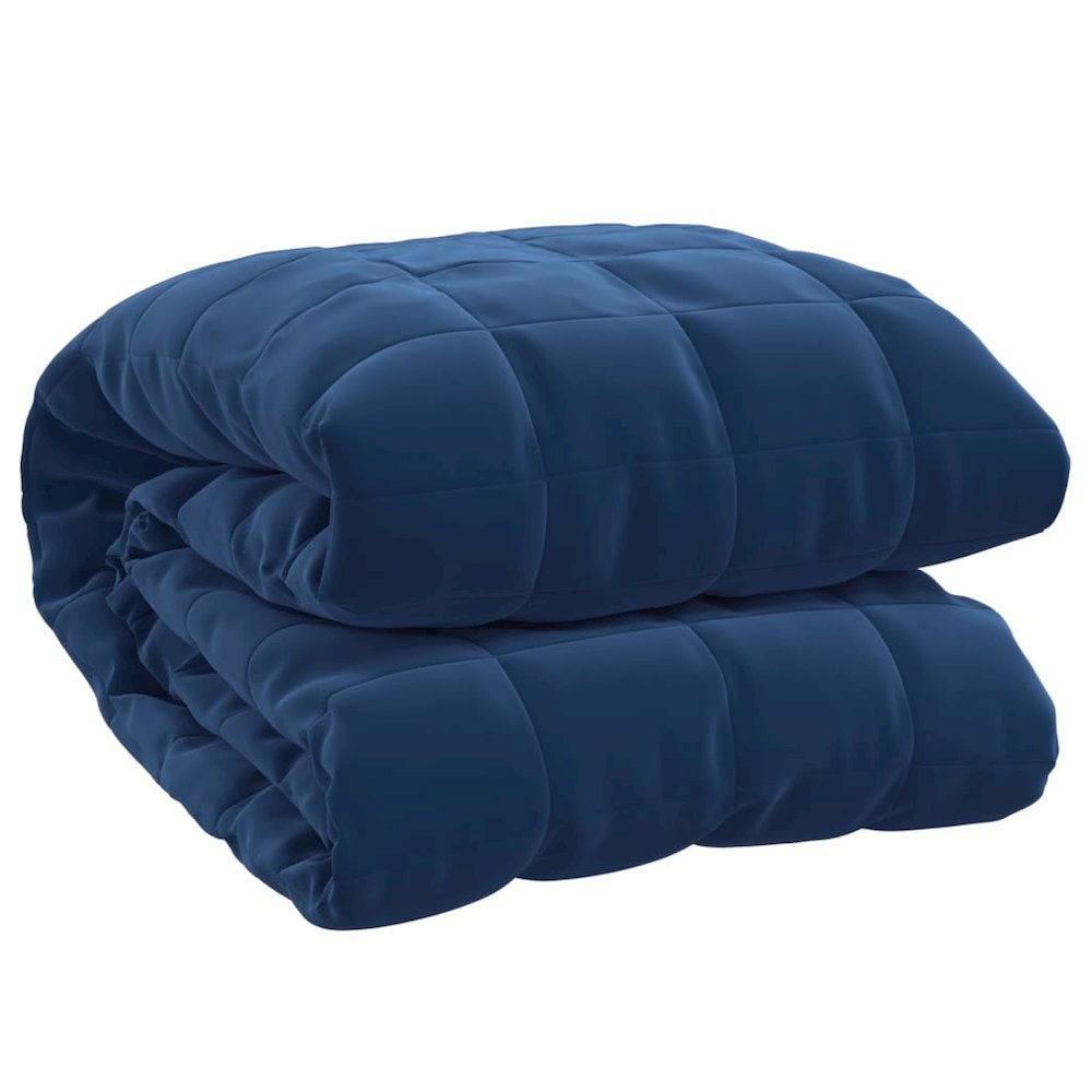 Weighted Blanket Blue Fabric (100% brushed polyester microfiber)