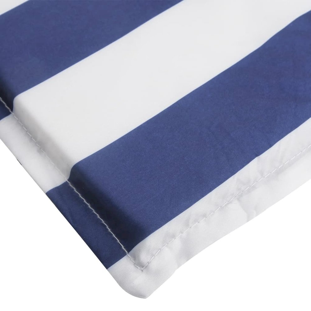 Sun Lounger Cushion Blue and White Striped
