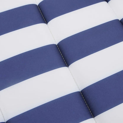 Sun Lounger Cushion Blue and White Striped