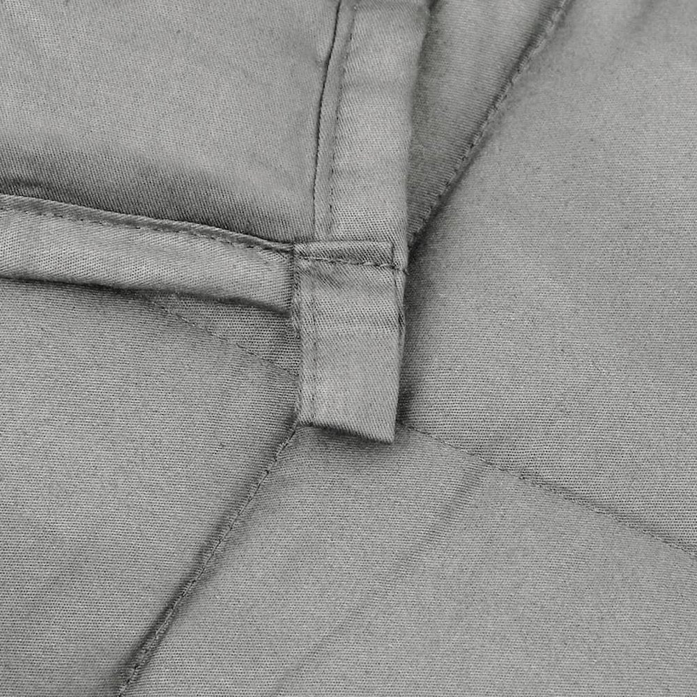 Weighted Blanket Gray Cotton, Polyester, Glass beads King