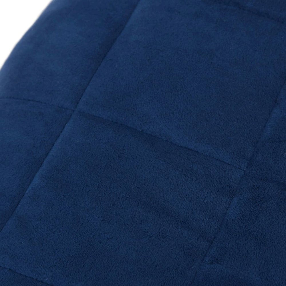 Weighted Blanket Blue Brushed polyester microfibre Twin