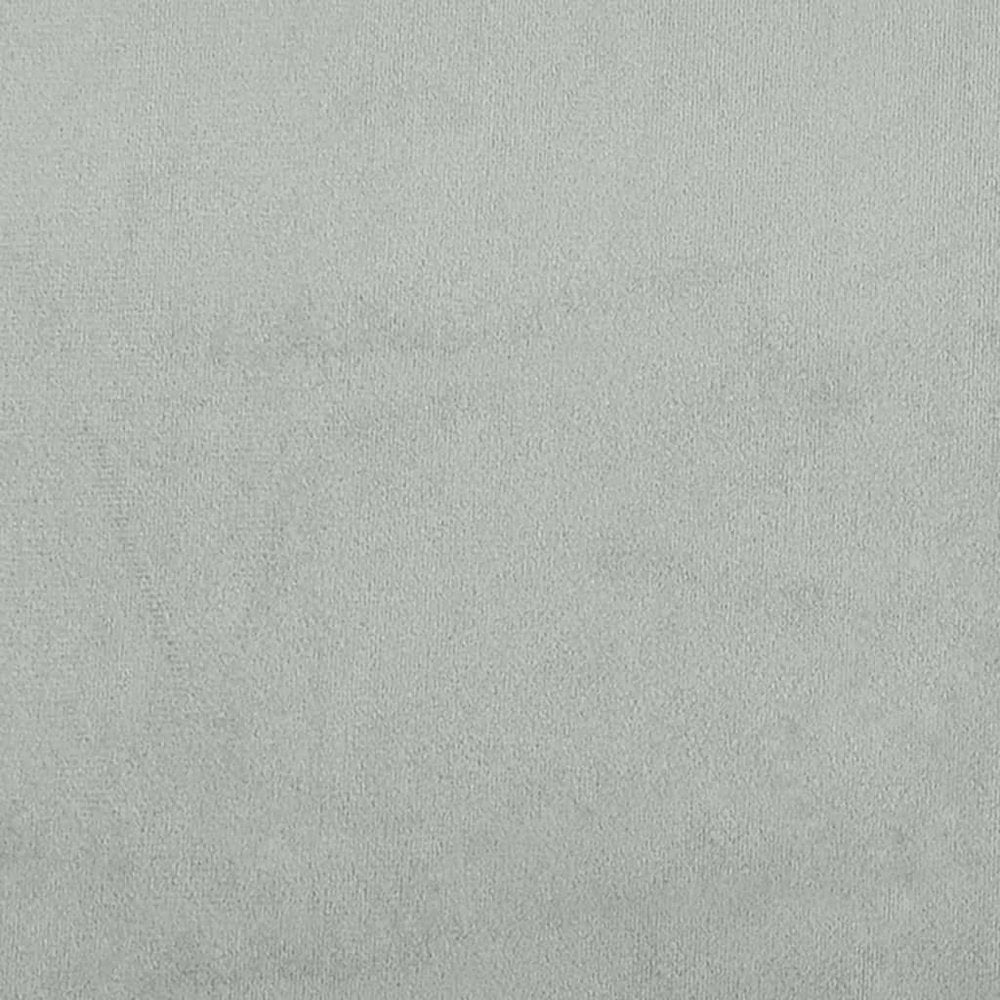 Sofa Bed Light Grey Velvet (100% polyester), plywood