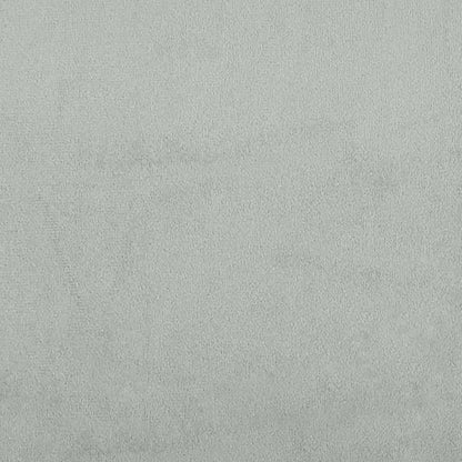 Sofa Bed Light Grey Velvet (100% polyester), plywood