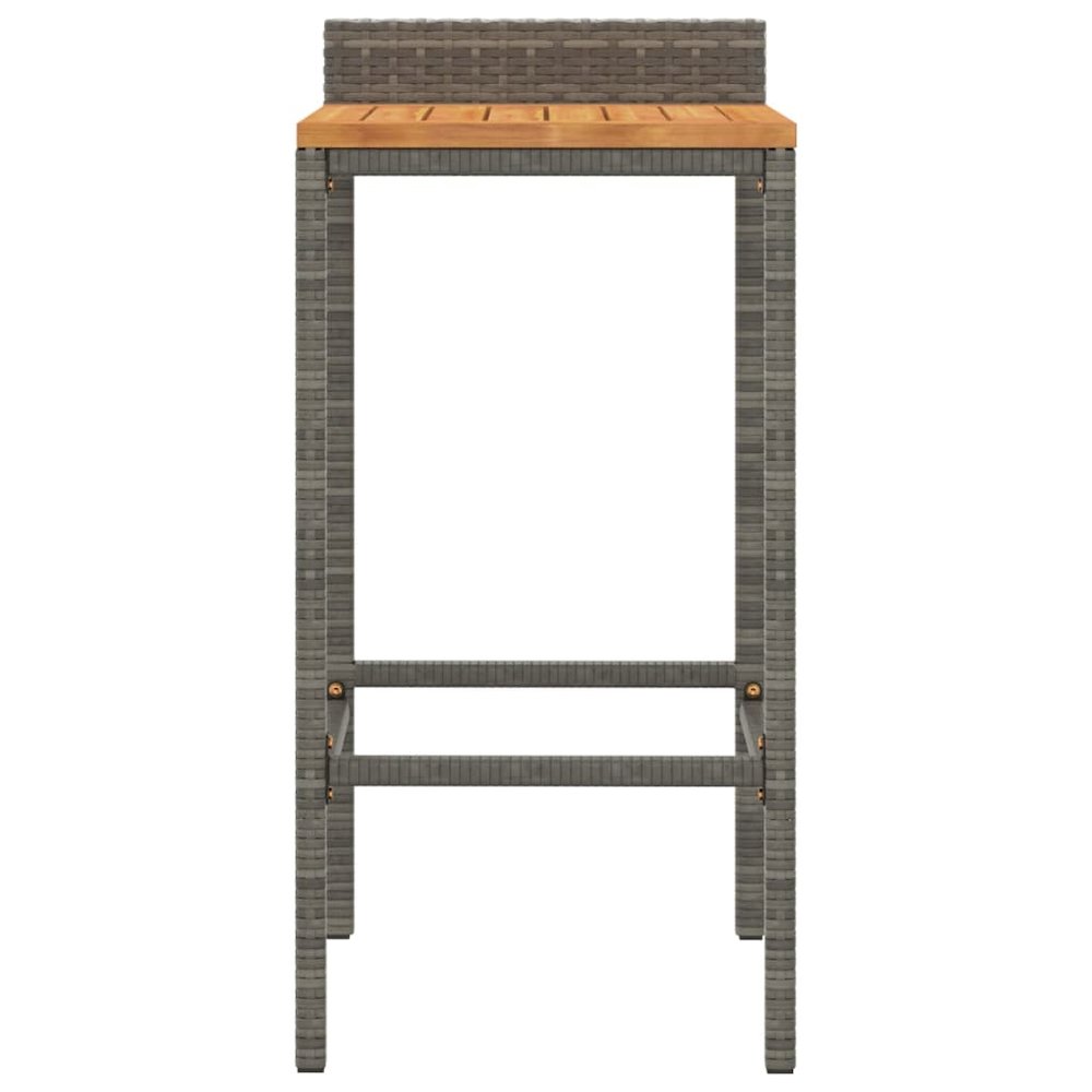 Bar Stool Set of 2 Grey