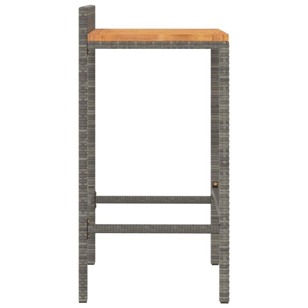 Bar Stool Set of 2 Grey