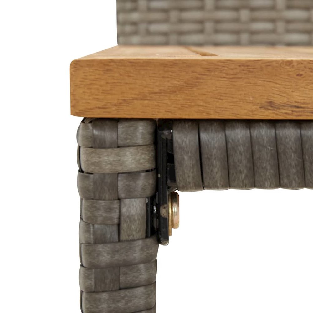 Bar Stool Set of 2 Grey