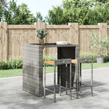 Bar Stool Set of 2 Grey