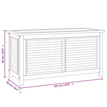 Garden Storage Box Teak brown Solid teak wood with water-based finish