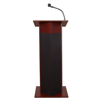 Oklahoma Sound® Power Plus Lectern, Mahogany