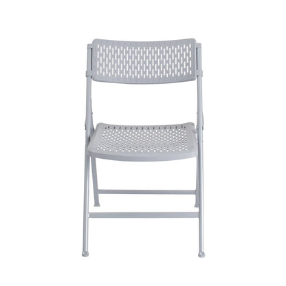 Airflex Series Premium Polypropylene Folding Chair, Platinum (Pack of 4)
