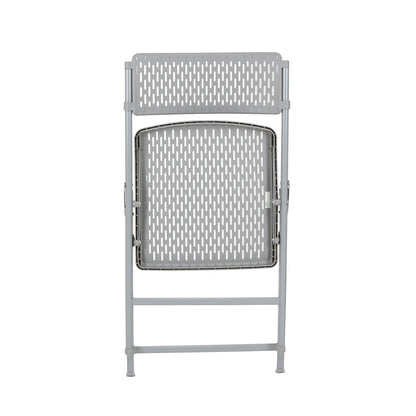 Airflex Series Premium Polypropylene Folding Chair, Platinum (Pack of 4)