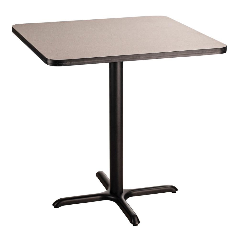 NPS® Café Table, 36" Square, X Base, 36" Height, Particleboard Core/T-Mold