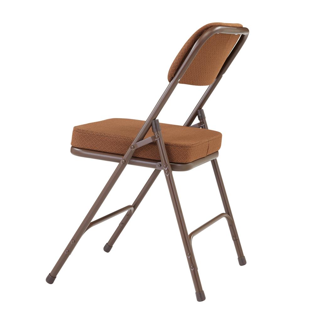 NPS® 3200 Series Premium 2" Fabric Upholstered Double Hinge Folding Chair, Antique Gold (Pack of 2)