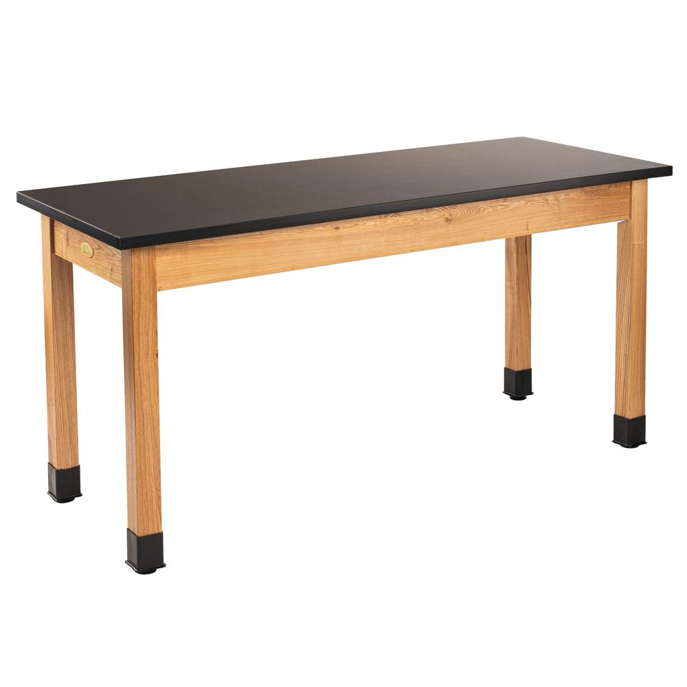 NPS® Wood Science Lab Table, 30 x 60 x 30, Chemical Resistant Top