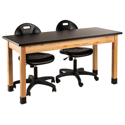 NPS® Wood Science Lab Table, 30 x 60 x 36, Chemical Resistant Top