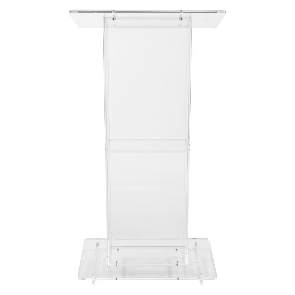 Oklahoma Sound® Clear Acrylic Lectern with Shelf