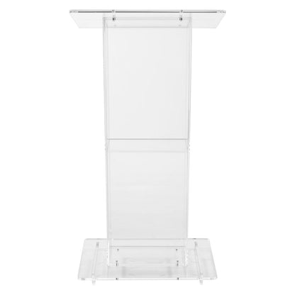 Oklahoma Sound® Clear Acrylic Lectern with Shelf
