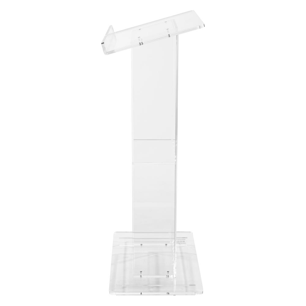 Oklahoma Sound® Clear Acrylic Lectern with Shelf