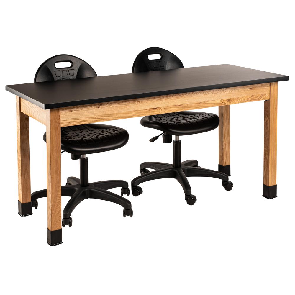NPS® Wood Science Lab Table, 30 x 72 x 36, Chemical Resistant Top