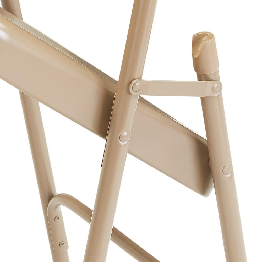 NPS® 50 Series All-Steel Folding Chair, Beige (Pack of 4)