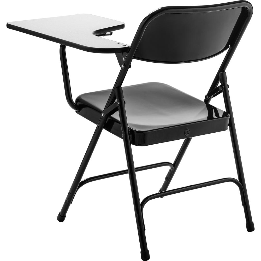 NPS® 5200 Series Tablet Arm Folding Chair, Left Arm, Black (Pack of 2)