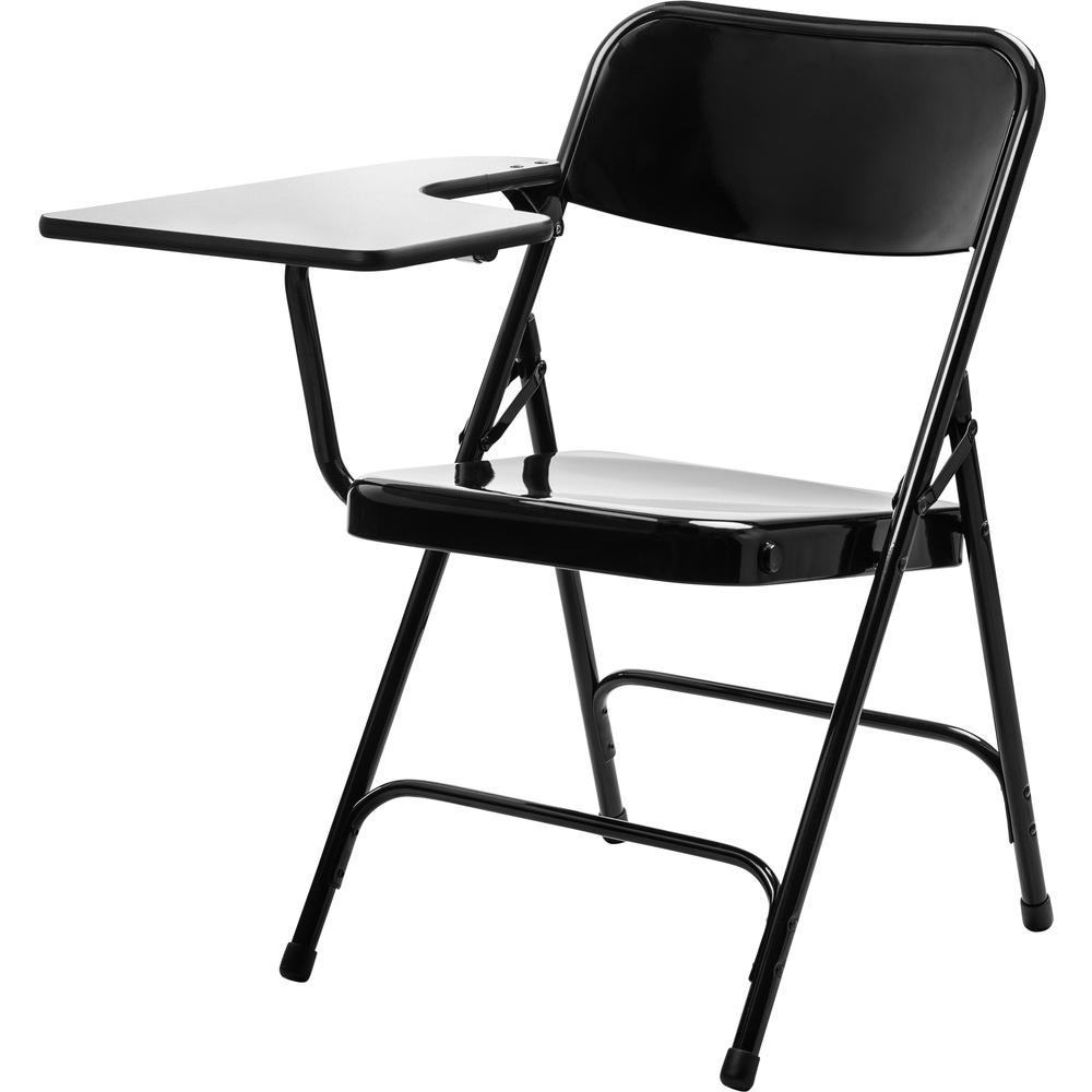 NPS® 5200 Series Tablet Arm Folding Chair, Right Arm, Black (Pack of 2)