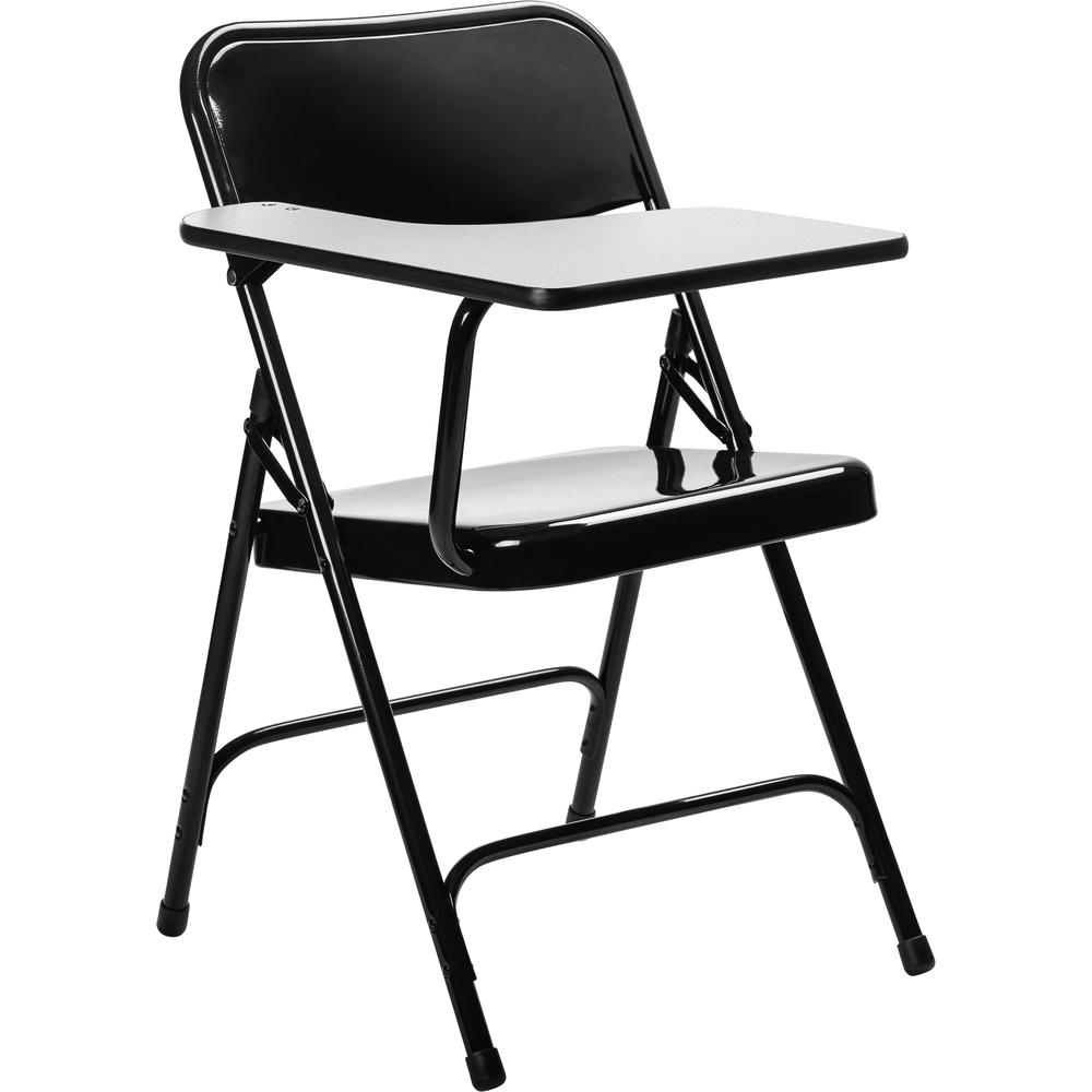 NPS® 5200 Series Tablet Arm Folding Chair, Right Arm, Black (Pack of 2)