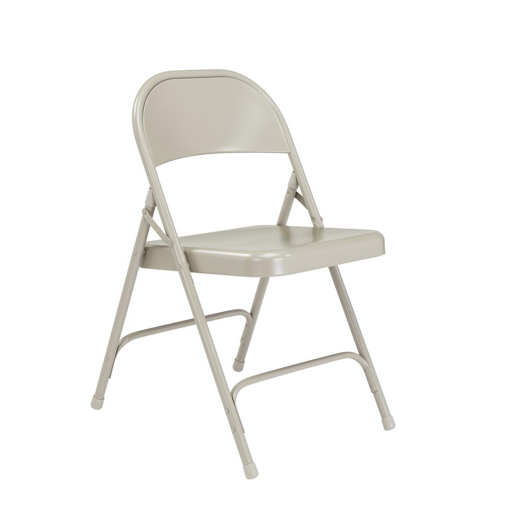 NPS® 50 Series All-Steel Folding Chair, Grey (Pack of 4)