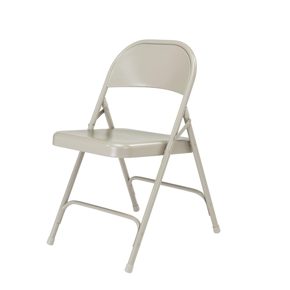 NPS® 50 Series All-Steel Folding Chair, Grey (Pack of 4)