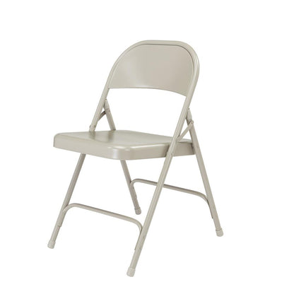 NPS® 50 Series All-Steel Folding Chair, Grey (Pack of 4)