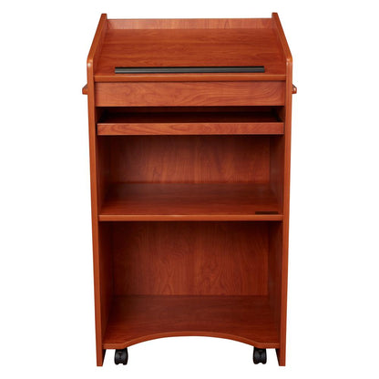 Oklahoma Sound® Aristocrat Non-Sound Lectern, Cherry