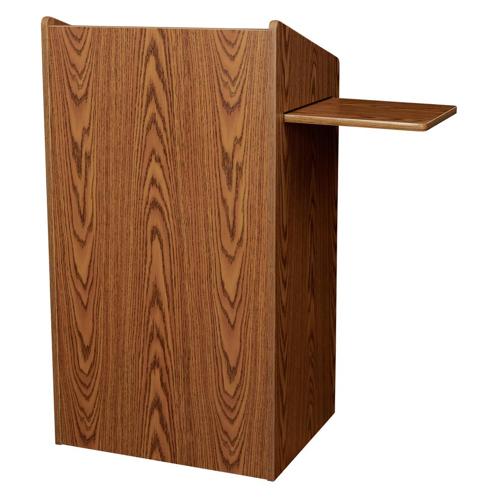 Oklahoma Sound® Aristocrat Non-Sound Lectern, Medium Oak