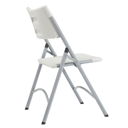 NPS® 600 Series Heavy Duty Plastic Folding Chair, Speckled Grey (Pack of 4)