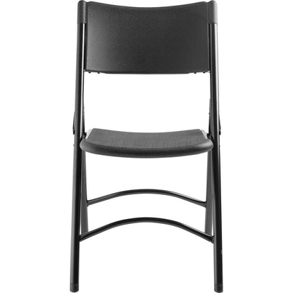 NPS® 600 Series Heavy Duty Plastic Folding Chair, Black (Pack of 4)